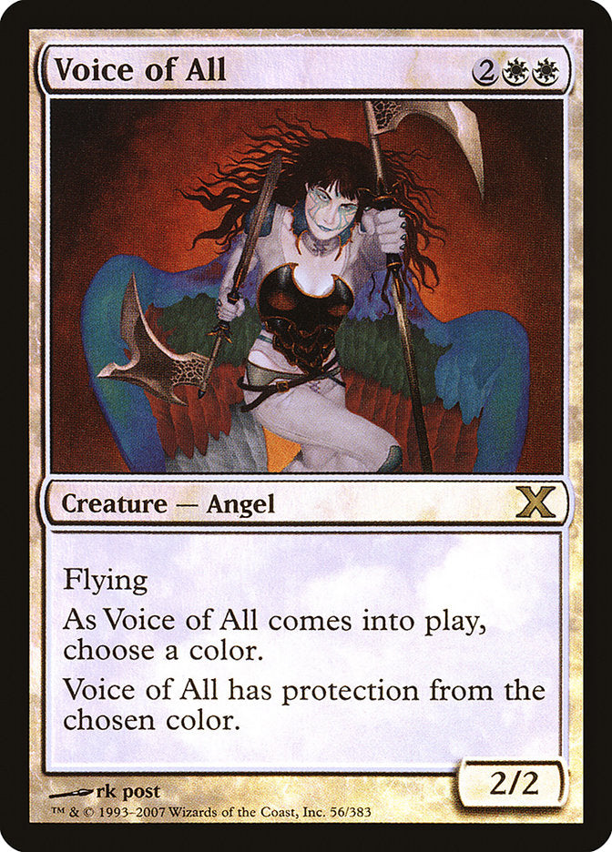 Voice of All (Premium Foil) [Tenth Edition] (10E 56)