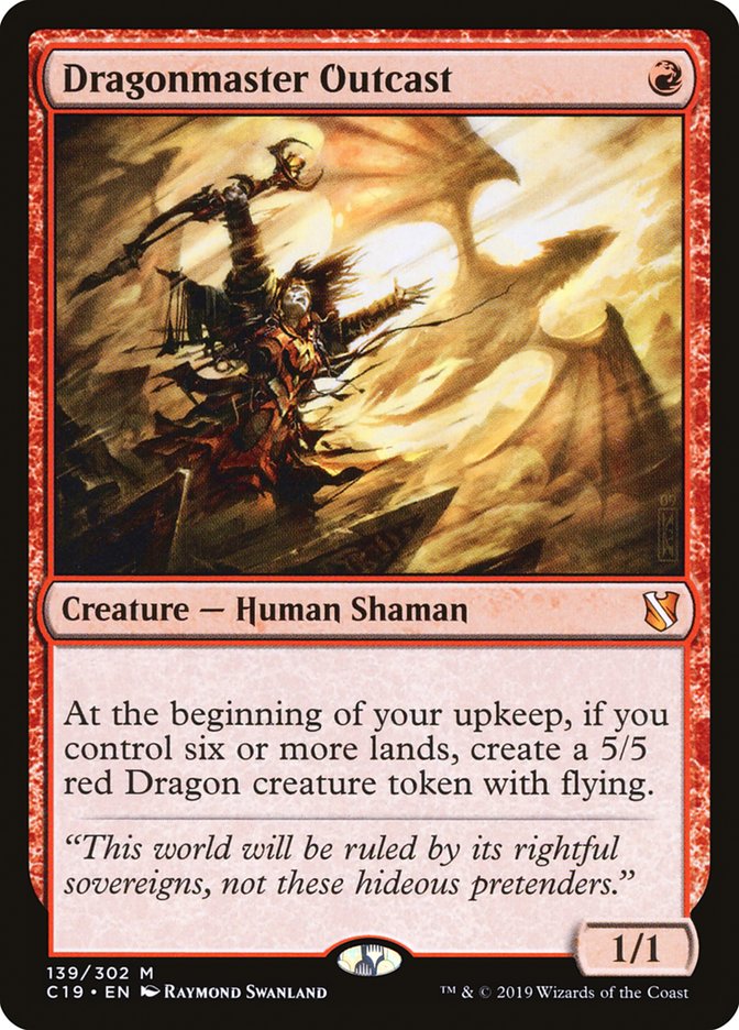 Dragonmaster Outcast [Commander 2019] (C19 139)