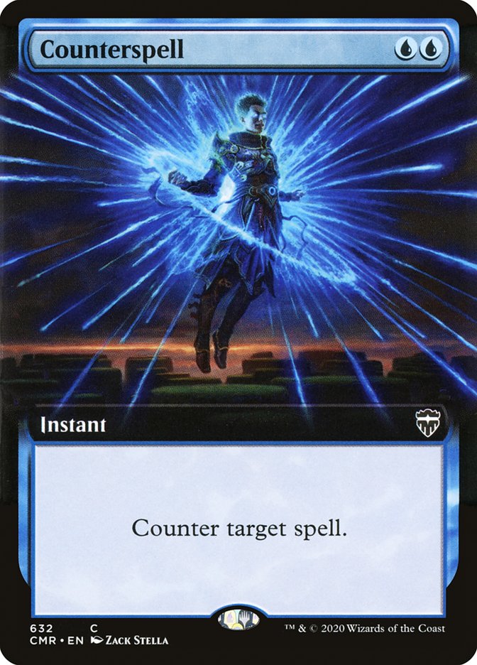 Counterspell (Extended Art) [Commander Legends] (CMR 632)