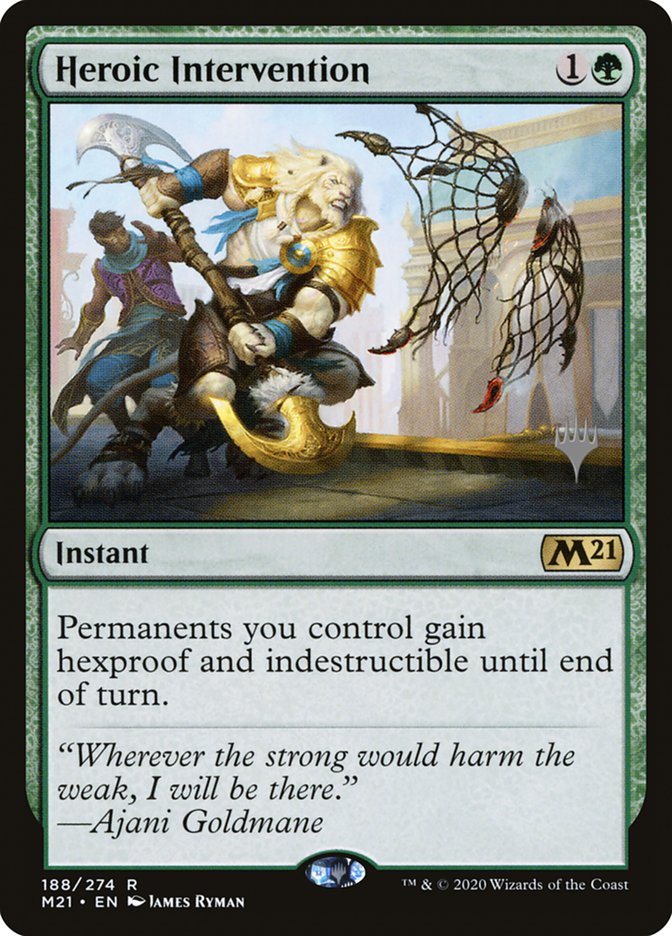 Heroic Intervention (Promo Pack) [Core Set 2021 Promos] (PM21 188P)