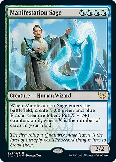 Manifestation Sage (Promo Pack) [Strixhaven: School of Mages Promos] (PSTX 205)
