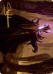 Extus, Oriq Overlord Art Card (Gold-Stamped Signature) [Strixhaven: School of Mages Art Series] (ASTX 26)