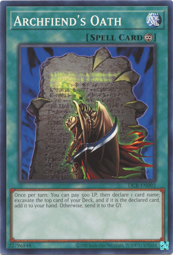 Archfiend's Oath [DCR-EN092] Common