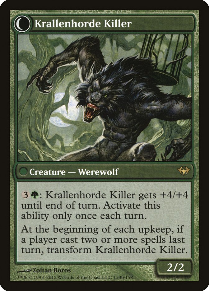 Wolfbitten Captive // Krallenhorde Killer [Dark Ascension] (DKA 133)