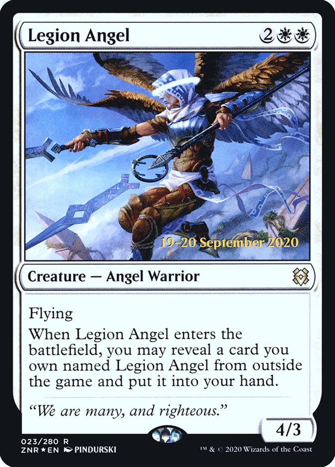 Legion Angel  [Zendikar Rising Prerelease Promos] (PZNR 23S)