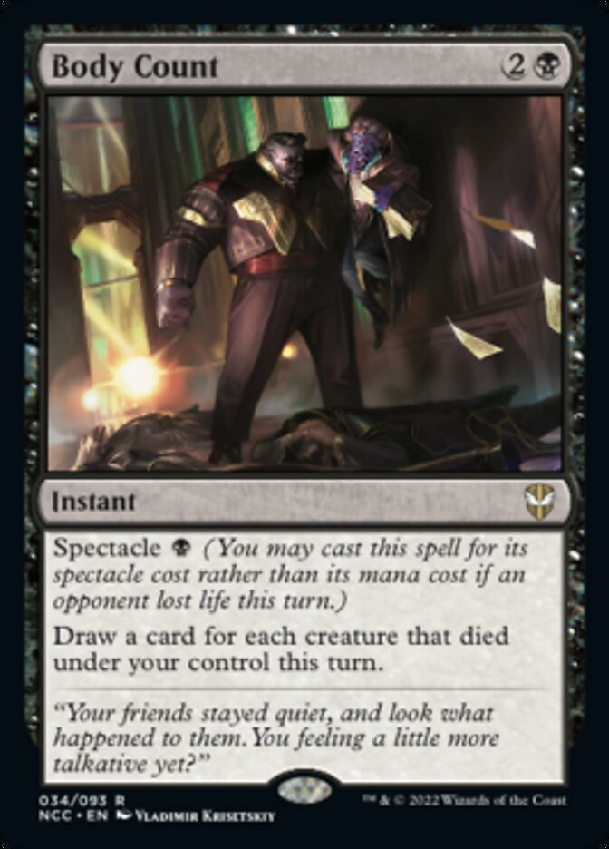 Body Count [Streets of New Capenna Commander] (NCC 34)