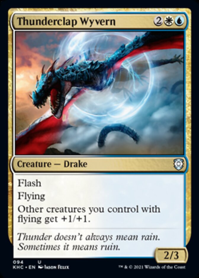 Thunderclap Wyvern [Kaldheim Commander] (KHC 94)