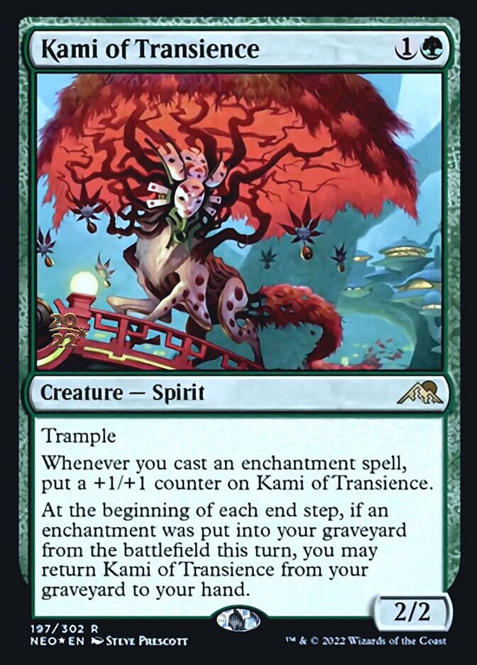 Kami of Transience [Kamigawa: Neon Dynasty Prerelease Promos] (PNEO 197)