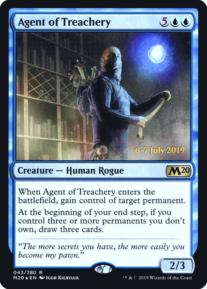 Agent of Treachery  [Core Set 2020 Prerelease Promos] (PM20 43S)