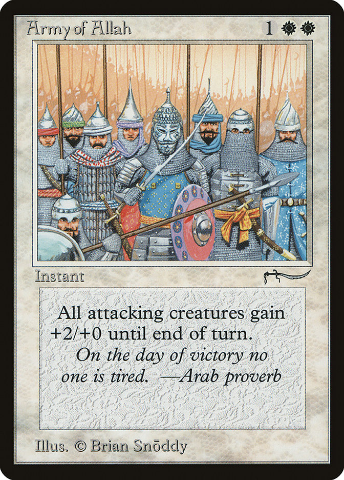 Army of Allah (Light Mana Cost) [Arabian Nights] (ARN 2â€ )