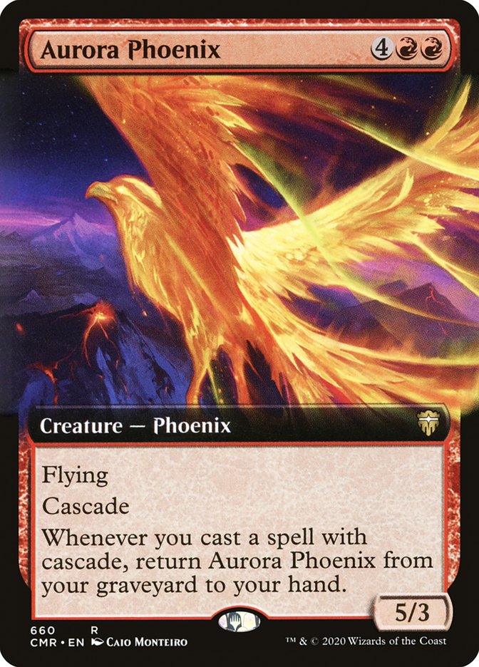Aurora Phoenix (Extended Art) [Commander Legends] (CMR 660)