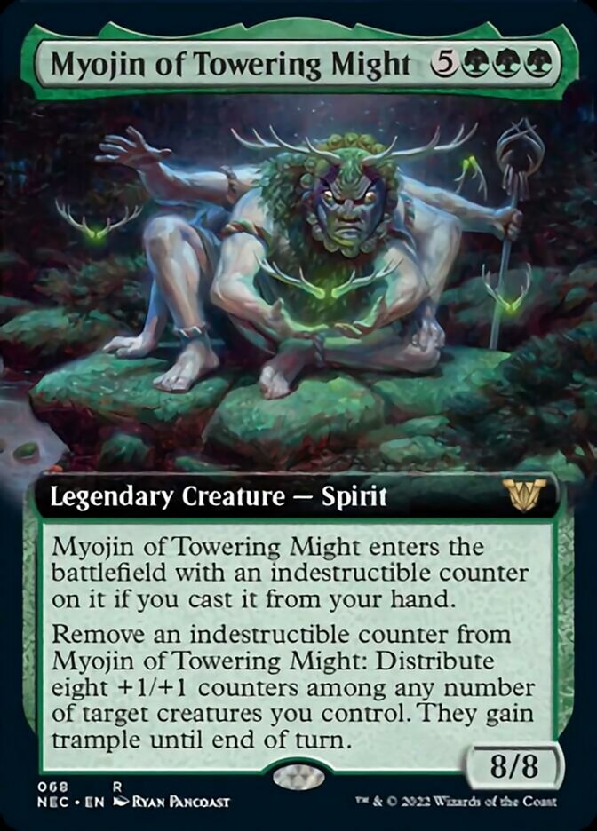 Myojin of Towering Might (Extended) [Kamigawa: Neon Dynasty Commander] (NEC 68)
