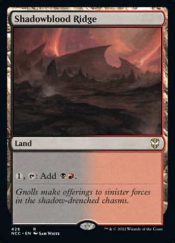 Shadowblood Ridge [Streets of New Capenna Commander] (NCC 426)