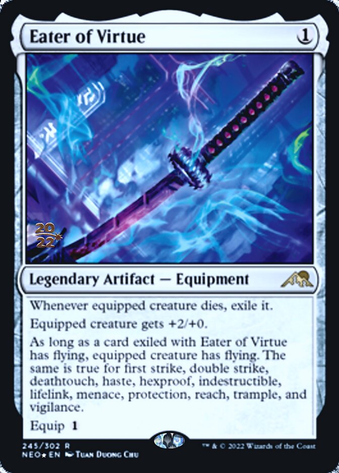 Eater of Virtue [Kamigawa: Neon Dynasty Prerelease Promos] (PNEO 245)