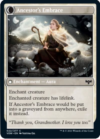Kindly Ancestor // Ancestor's Embrace [Innistrad: Crimson Vow] (VOW 22)