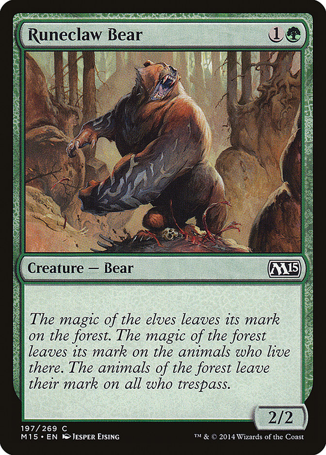 Runeclaw Bear [Magic 2015] (M15 197)