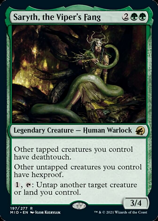 Saryth, the Viper's Fang [Innistrad: Midnight Hunt] (MID 197)