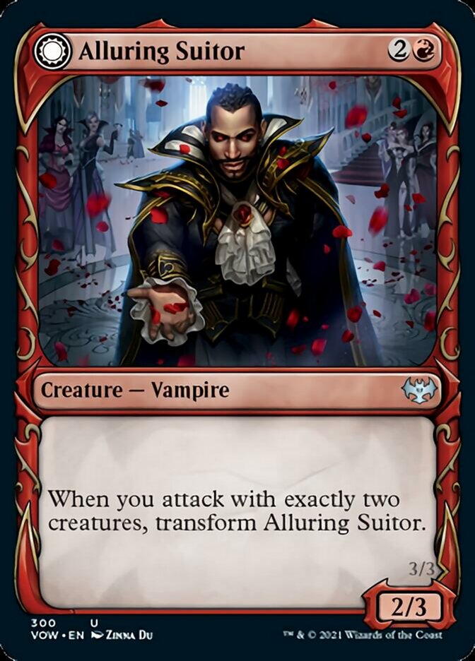 Alluring Suitor // Deadly Dancer (Showcase Fang Frame) [Innistrad: Crimson Vow] (VOW 300)