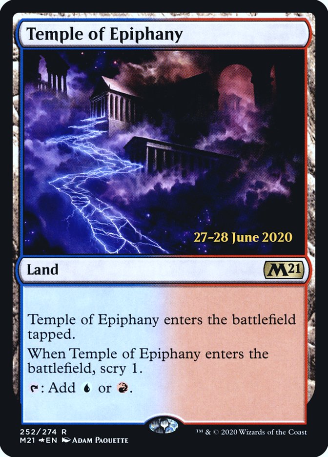 Temple of Epiphany  [Core Set 2021 Prerelease Promos] (PM21 252S)