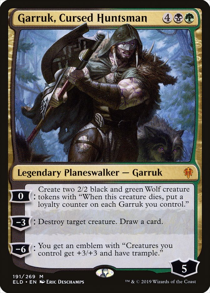 Garruk, Cursed Huntsman [Throne of Eldraine] (ELD 191)