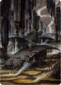 Grimclimb Pathway Art Card [Zendikar Rising Art Series] (AZNR 24)