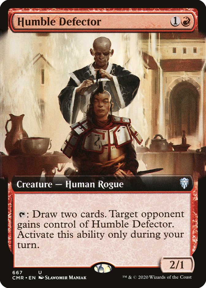 Humble Defector (Extended Art) [Commander Legends] (CMR 667)