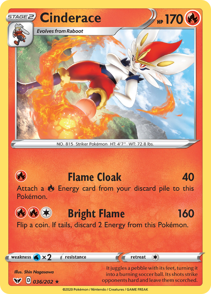 Cinderace (36/202) [Sword & Shield: Base Set]