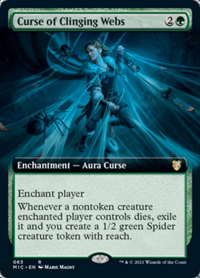 Curse of Clinging Webs (Extended) [Innistrad: Midnight Hunt Commander] (MIC 63)