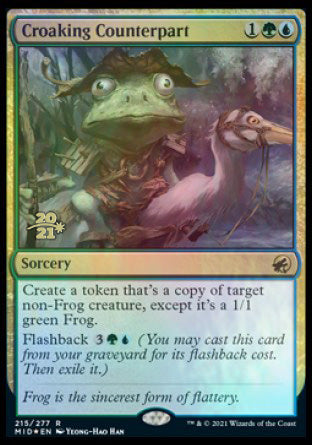 Croaking Counterpart [Innistrad: Midnight Hunt Prerelease Promos] (PMID 215)