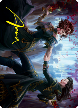 Falkenrath Celebrants 1 Art Card (Gold-Stamped Signature) [Innistrad: Crimson Vow Art Series] (AVOW 43)