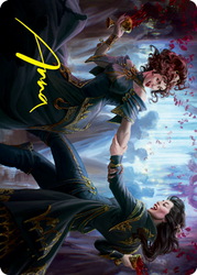 Falkenrath Celebrants 1 Art Card (Gold-Stamped Signature) [Innistrad: Crimson Vow Art Series] (AVOW 43)