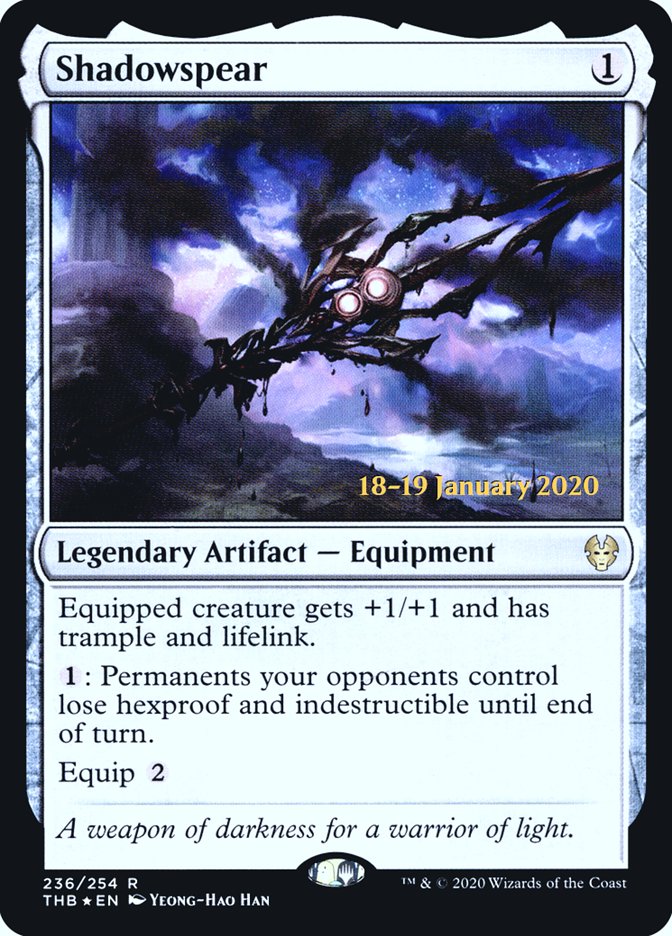 Shadowspear [Theros Beyond Death Prerelease Promos] (PTHB 236S)
