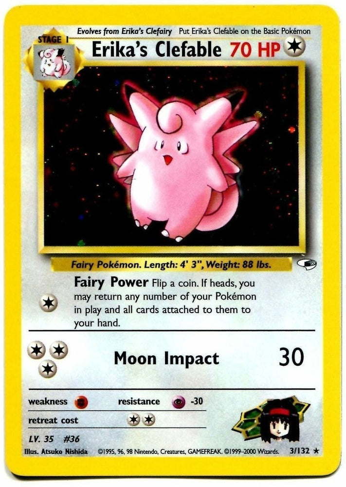 Erika's Clefable (3/132) [Gym Heroes]