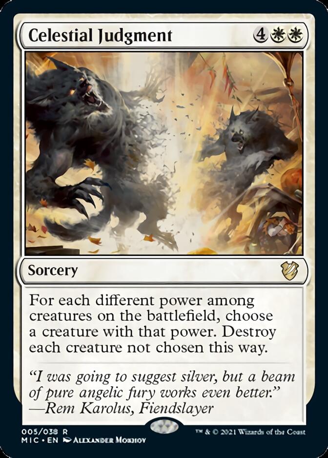 Celestial Judgment [Innistrad: Midnight Hunt Commander] (MIC 5)