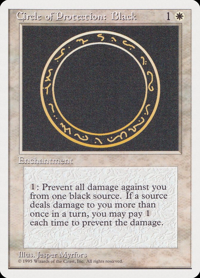 Circle of Protection: Black [Rivals Quick Start Set] (RQS 2)