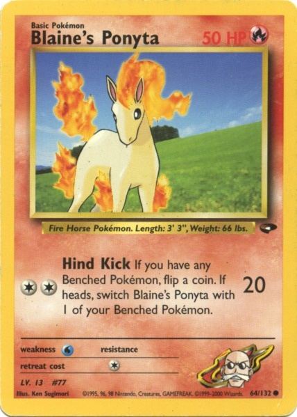 Blaine's Ponyta (64/132) [Gym Challenge]