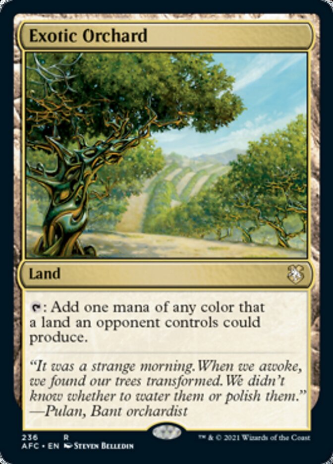 Exotic Orchard [Dungeons & Dragons: Adventures in the Forgotten Realms Commander] (AFC 236)