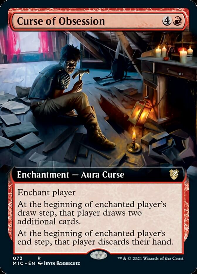 Curse of Obsession (Extended) [Innistrad: Midnight Hunt Commander] (MIC 73)