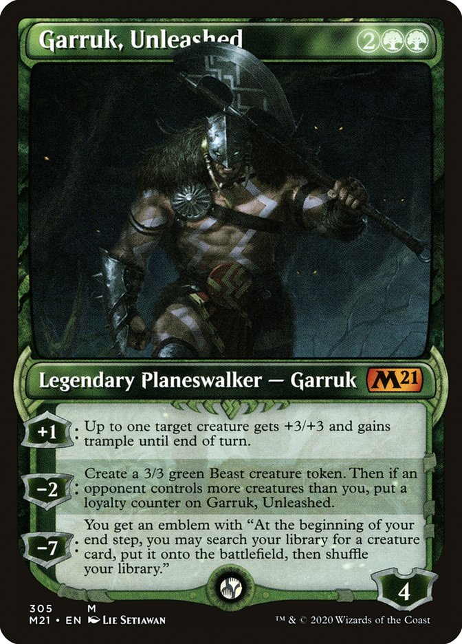 Garruk, Unleashed (Showcase) [Core Set 2021] (M21 305)