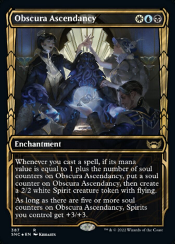 Obscura Ascendancy (Showcase Golden Age Gilded Foil) (SNC 387)