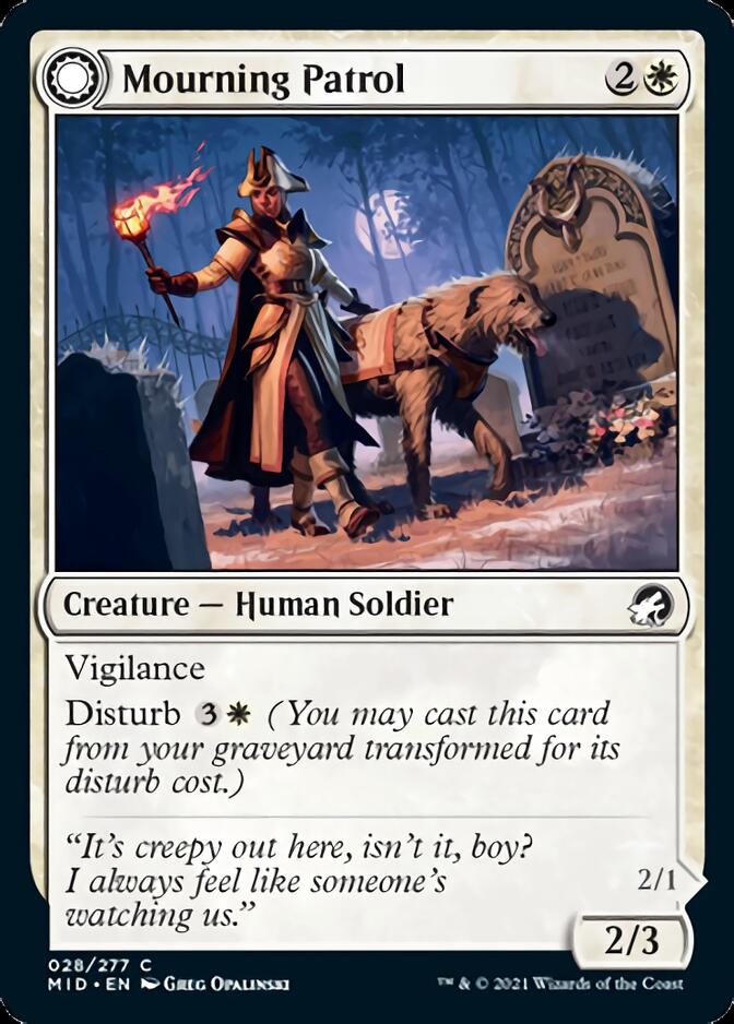 Mourning Patrol // Morning Apparition [Innistrad: Midnight Hunt] (MID 28)