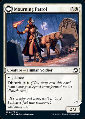 Mourning Patrol // Morning Apparition [Innistrad: Midnight Hunt] (MID 28)