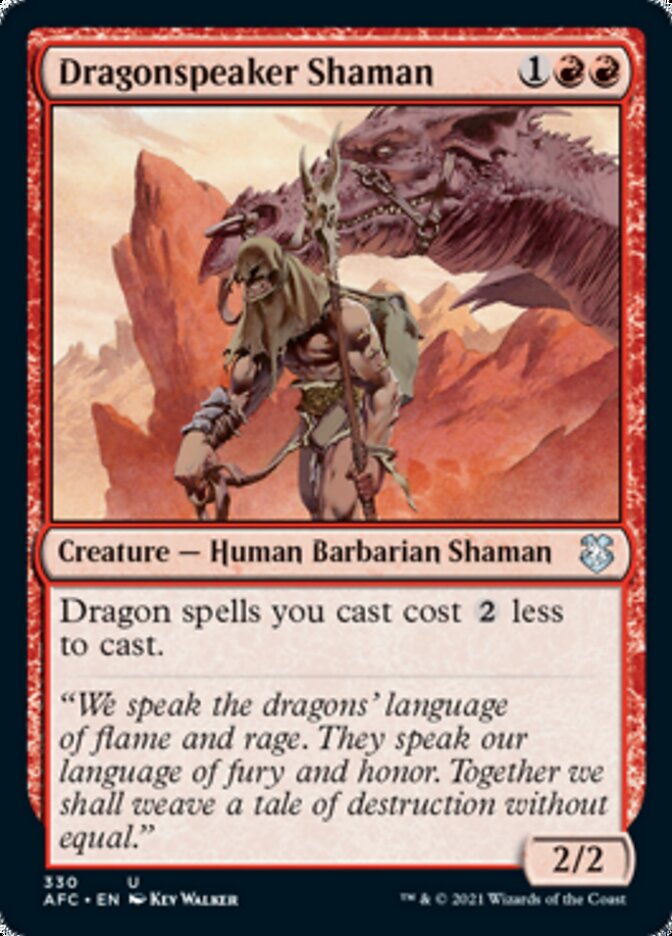Dragonspeaker Shaman [Dungeons & Dragons: Adventures in the Forgotten Realms Commander] (AFC 330)