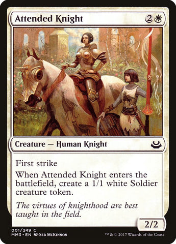 Attended Knight [Modern Masters 2017] (MM3 1)