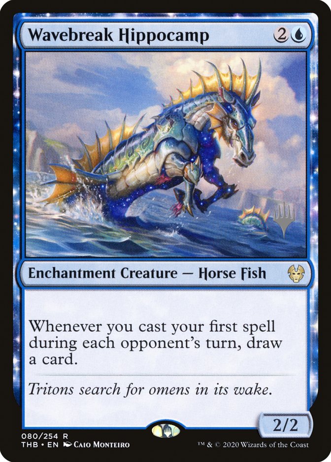 Wavebreak Hippocamp (Promo Pack) [Theros Beyond Death Promos] (PTHB 80P)