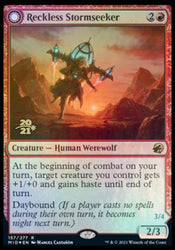 Reckless Stormseeker // Storm-Charged Slasher [Innistrad: Midnight Hunt Prerelease Promos] (PMID 157)