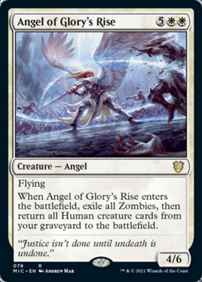 Angel of Glory's Rise [Innistrad: Midnight Hunt Commander] (MIC 79)