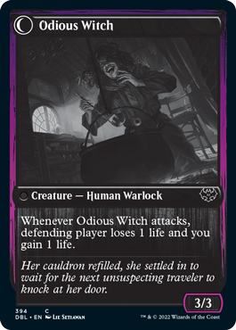 Ragged Recluse // Odious Witch [Innistrad: Double Feature] (DBL 394)