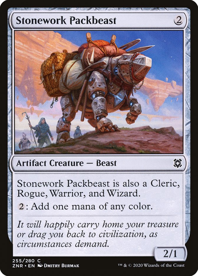 Stonework Packbeast [Zendikar Rising] (ZNR 255)