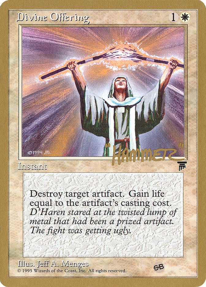 Divine Offering (Shawn "Hammer" Regnier) (SB) [Pro Tour Collector Set] (PTC SHR6SB)